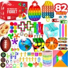 60+ Pack Fidget Toys Set, Sensory Party Favors Gifts for Kids Adults Autism Stre