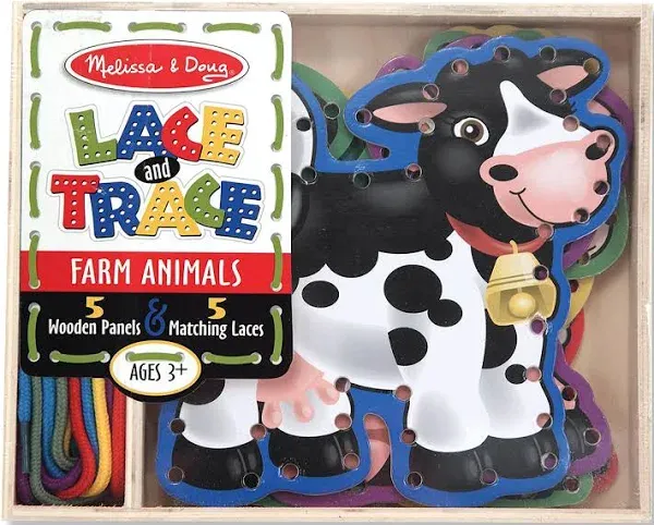 Melissa & Doug Lace & Trace Farm Animals Panels