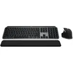 Logitech MX Keys S Combo for Mac, Wireless Keyboard, Mouse, Palm Rest - Space Grey