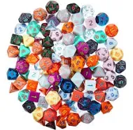 Series IV 100+ Polyhedral Dice Random Bag - Includes 15 Sets of 7 Dice with 