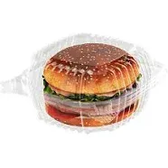 A World Of Deals Small Clear Plastic Hinged Food Container