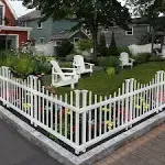 Zippity Outdoor Products 2.5 ft. H x 3.5 ft W Washington Vinyl Picket Fence Panel Kit (2-Pack)