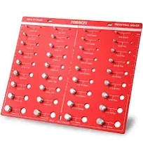 FODACEL 36 Nut and Bolt Thread Checker, Thread Checker, Bolt Size and Thread Gauge Identifier, Standard Ruler with Inches and Centimeters On Both