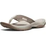 Keen Kona Leather Flip-Flop 7 , Brindle/Silver Birch (Women's)