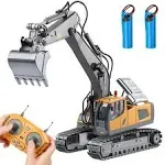 DDAI Remote Control Excavator Toys for Boys 8-12 Kids Best Gift Ideas for Age 3 4 5 6 7 8 9 10+ Year Old Boy Rechargeable RC Construction Excavators