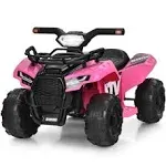 Costway 6V Kids ATV Quad Electric Ride On Car Toy Toddler W/LED Light&mp3