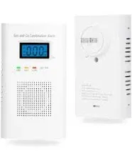 Carbon Monoxide and Natural Gas Detector,Vzmcov Combination Carbon Monoxide and Gas Detector Plug in Type 2 in 1 Co and Gas Detector,Propane, LPG,