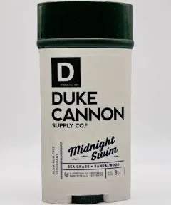 Duke Cannon Midnight Swim Antiperspirant Deodorant *New*  Sea Grass &amp; Sandalwood