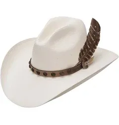 STETSON BROKEN BOW 10X SHANTUNG STRAW GUS STYLE COWBOY WESTERN HAT