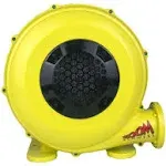 Zoom Blowers 0.5 HP Portable Air Pump for Inflatables - Yellow