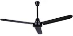 Canarm CP56D10N High Performance Industrial DC Ceiling Fan, 56-Inch - Sleek Black, Downrod Mount, Ideal for Large Spaces in Commercial & Residential Settings