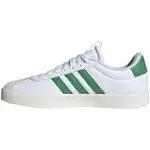 Women's Adidas VL Court 3.0 Sneakers in White/Green Size 8.5