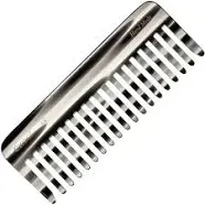 Giorgio G49 Large Hair Detangling Comb, Wide Teeth for Thick Curly Wavy Hair. Long Hair Detangler Comb For Wet and Dry. Handmade of Quality Cellulose, Saw-Cut, Hand Polished, Graphite (5.75")