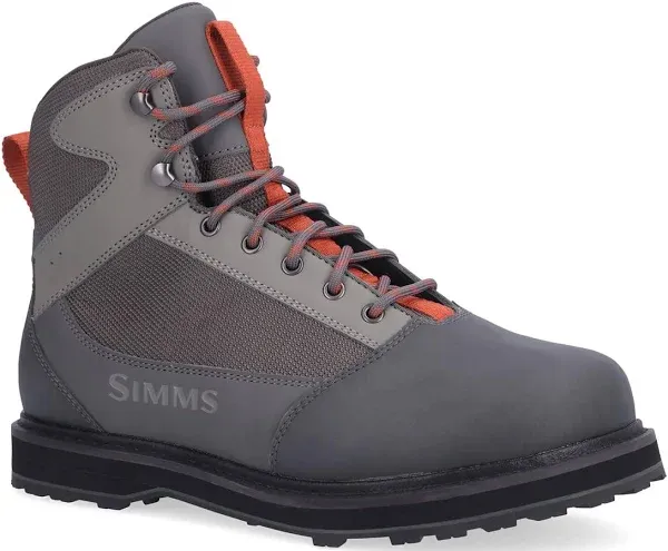 Simms Tributary Rubber Sole Wading Boots for Men and Women - Rugged Fishing Shoes with Ankle Support and Traction Control