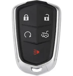 Key fob Fits Cadillac ATS CTS 2014 2015 2016 2017, Keyless Entry Remote Key fob Programming for 2015 2016 2017 Cadillac XTS/Escalade (FCC ID: HYQ2AB) 315MHZ