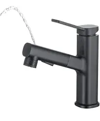 Bathroom Faucets with Pull Down Sprayer Single Handle Pull Out Bathroom Faucet Black Bathroom Sink Faucet Stainless Steel Bathroom Faucets Suitable