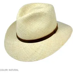 Jaxon Men's Panama Straw Outback Hat