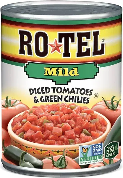 Rotel, Diced Tomatoes with Green Chiles Mild 10 Oz