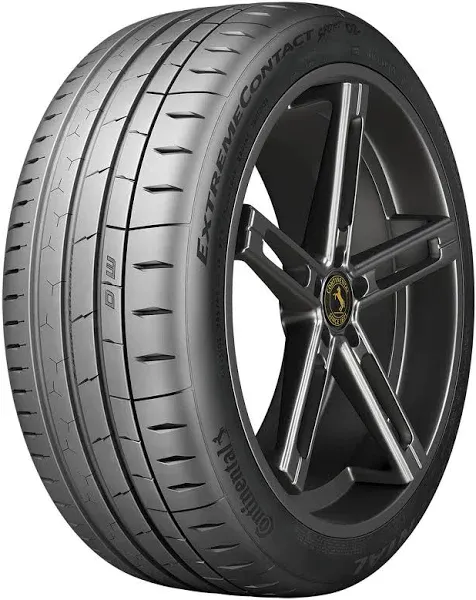 (QTY 2) 255/40ZR18 Continental Extreme Contact Sport 02 99Y XL Black Wall Tires