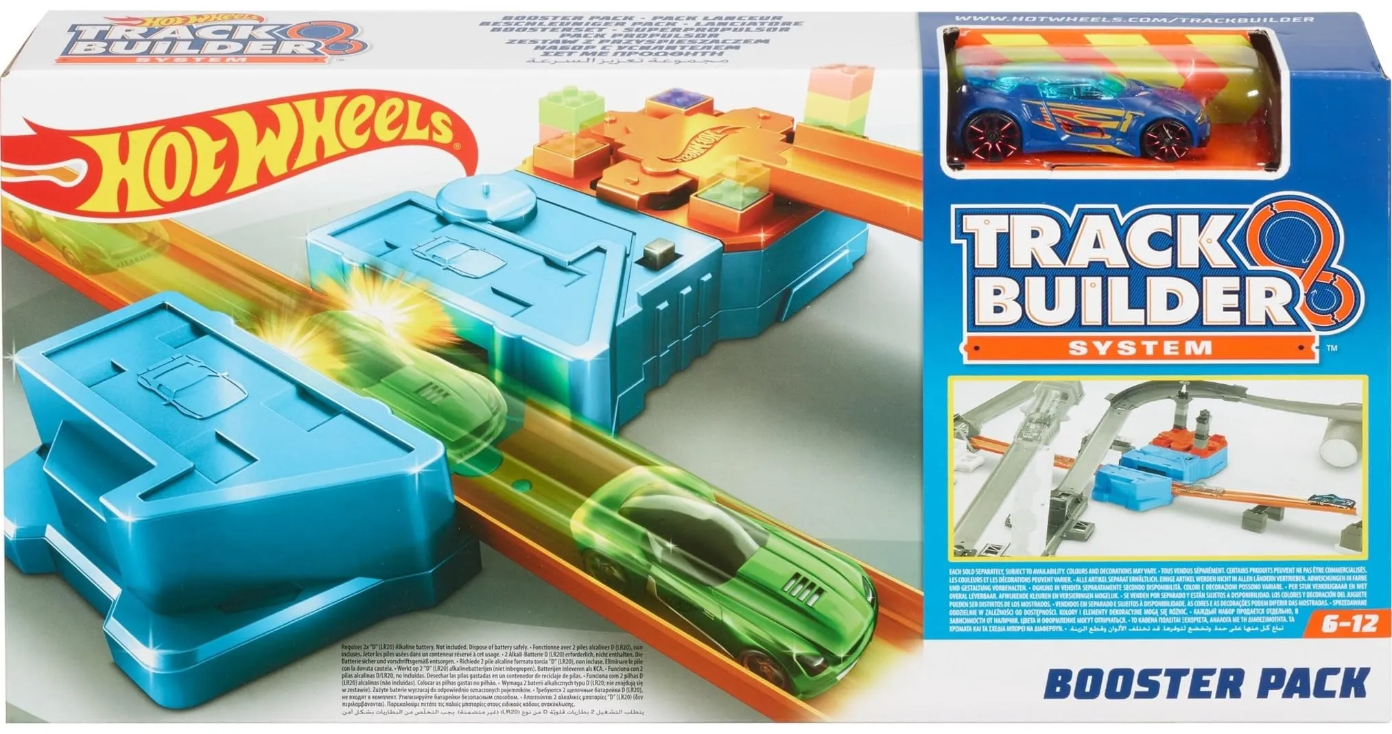 Hot Wheels Track Builder Booster Pack With 1 Minicar GBN81 Mattel From JPN New