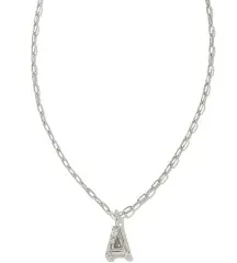 Kendra Scott Silver “A” necklace