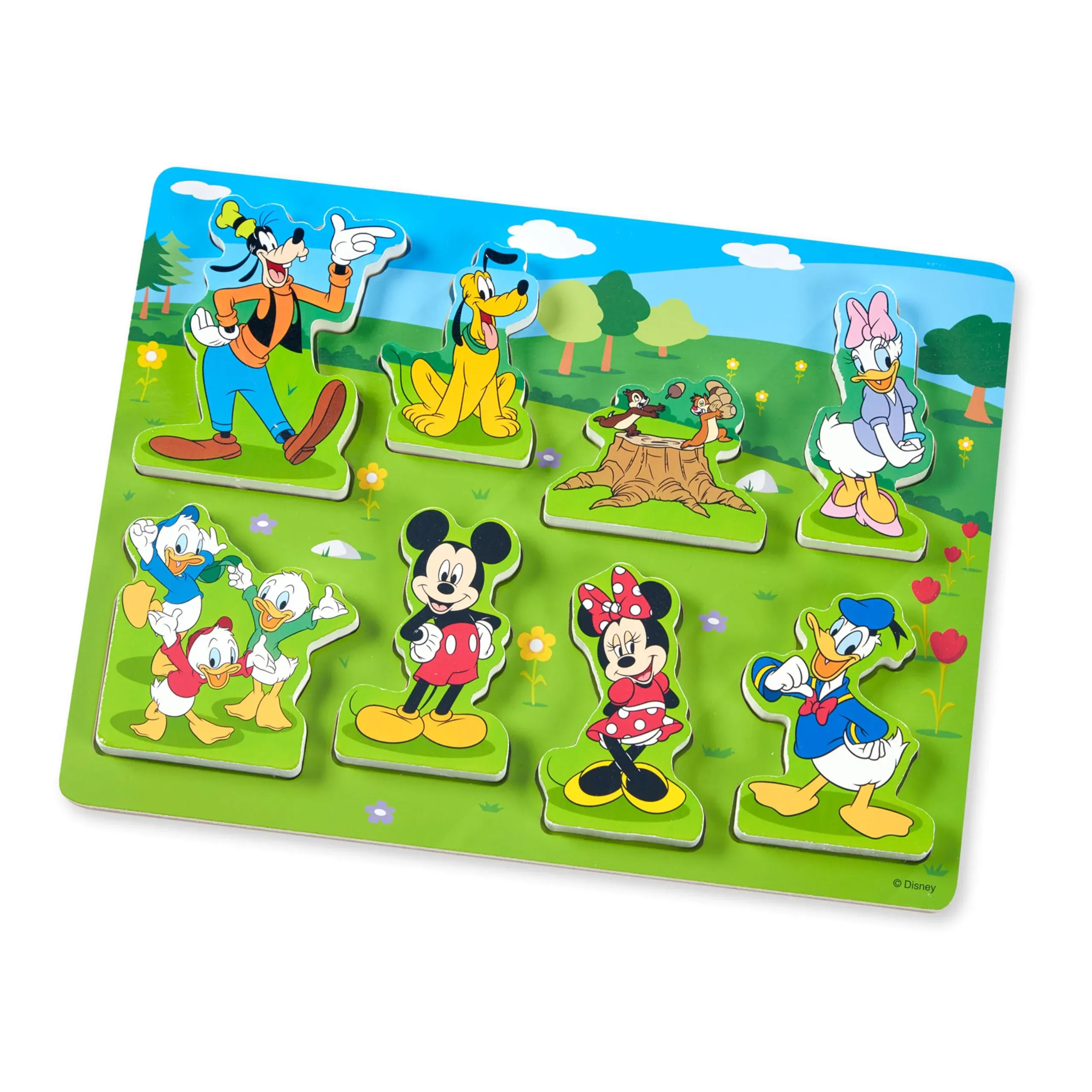 Melissa &amp; Doug Disney Mickey Mouse Clubhouse Wooden Chunky Puzzle (8 pcs)