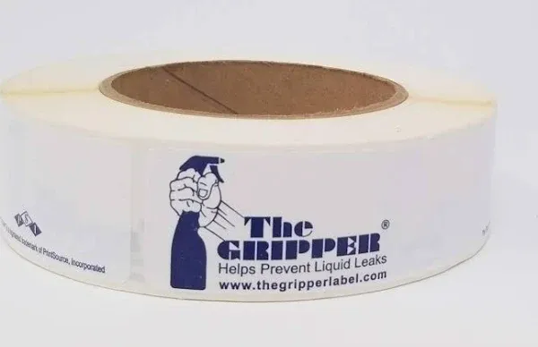 The Gripper Seal Stops Liquid Leaks 3/4" x 6" 250 Labels