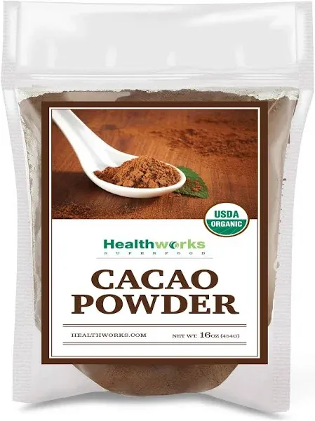 Healthworks Cacao Powder and Ginger Powder (16 Ounces / 1 Pound)