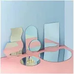 Gisela D Acrylic Mirror Product Photography Props Mirror Set Photo Background Photoshoot Props Reflective Display Sheet(7Pcs)