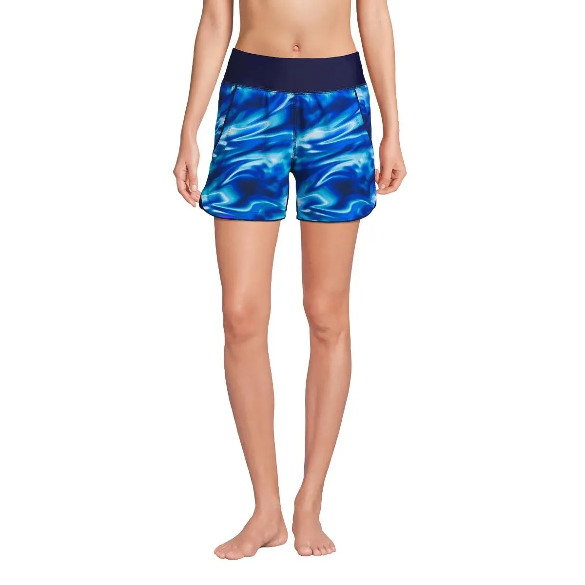 Lands' End Women's 5" Quick Dry Swim Shorts with Panty