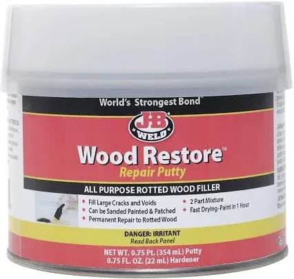 J-B Weld Wood Restore 12 Oz. 2-Part Repair Wood Putty