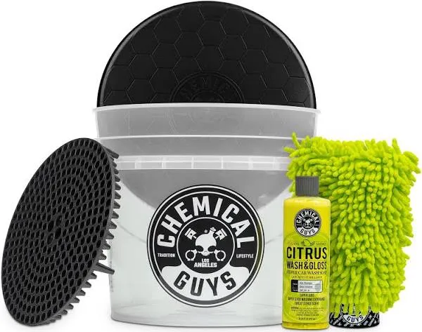 Chemical Guys HOL133 Ultimate Scratch-Free Detailing Bucket And Accessories C...