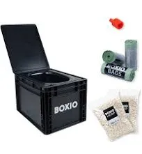 BOXIO - Toilet Plus Composting Toilet Starter Kit