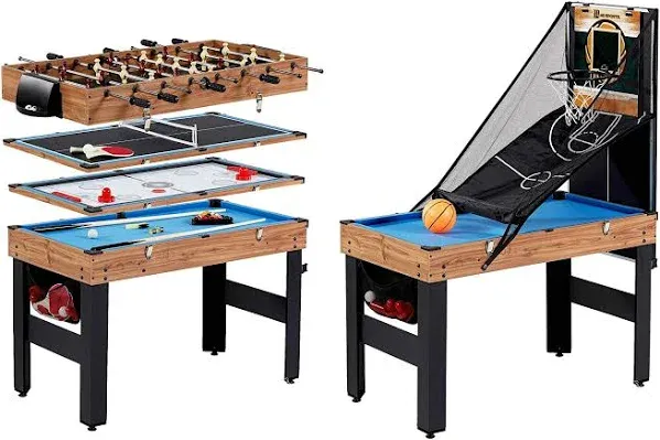 MD Sports 5 in 1 Combo Game Table