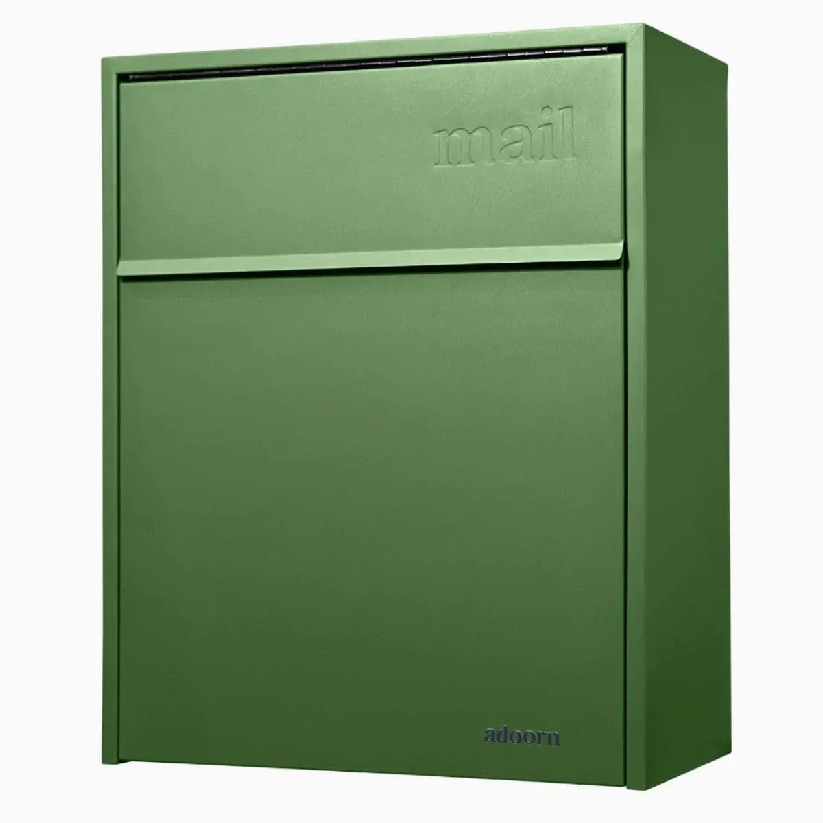 Adoorn Wall Mount Mailbox - Large, Anti-Theft Locking Mailbox, Weatherproof Mailboxes for Outside The House, 18.5" H x 15" L x 7.5" D (dill Green)