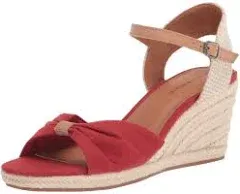 Lucky Brand Womens Macrimay Espadrille Wedge Sandal 10 Rancho Red, Women's