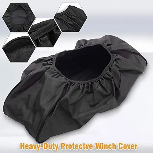 MUAKIOY Heavy Duty Waterproof Dust-Proof Winch Protection Cover