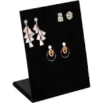 60 Holes Black Velvet Earring Display Stand Holder Jewelry Studs Rack Organizer