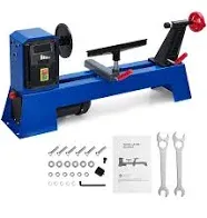 Wood Lathe, 14" x 40" Benchtop Wood Lathe Machine 0.5 HP Infinitely Variable Speed 1040-2980 RPM, Wood Turning Lathe Machine with Wrench & 2 Chisels for Woodworking, Woodturning