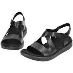 Ecco Flowt Cross Strap Sandal (women) - Black