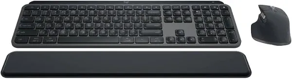 Logitech MX Keys S Combo Wireless Bluetooth Keyboard Set - Black 920-012274