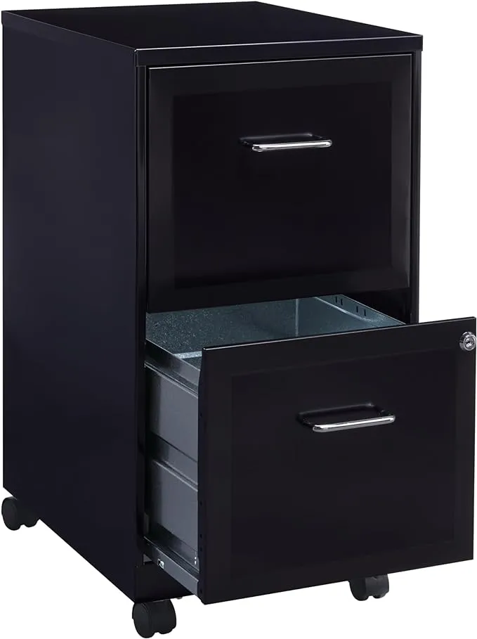 Lorell LLR16873 SOHO 18 2-Drawer Mobile File Cabinet