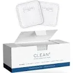 Clean Skin Club Clean² Pads 2.0 [NEW & IMPROVED EDGES] Guaranteed Not to Shed & Tear Face Pads, Unique Triple Layers, Textured & Ultra Soft Side, Organic Disposable Cotton, Pair with Makeup Remover