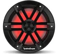 Two Pair of Rockford Fosgate 8&#034; Black 2400W 4 Ohm Color Optix Marine 2-Way M1-8B