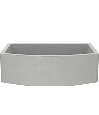 Native Trails NSKQ3320 Farmhouse Quartet 33 Inch Curved Concrete Kitchen Sink