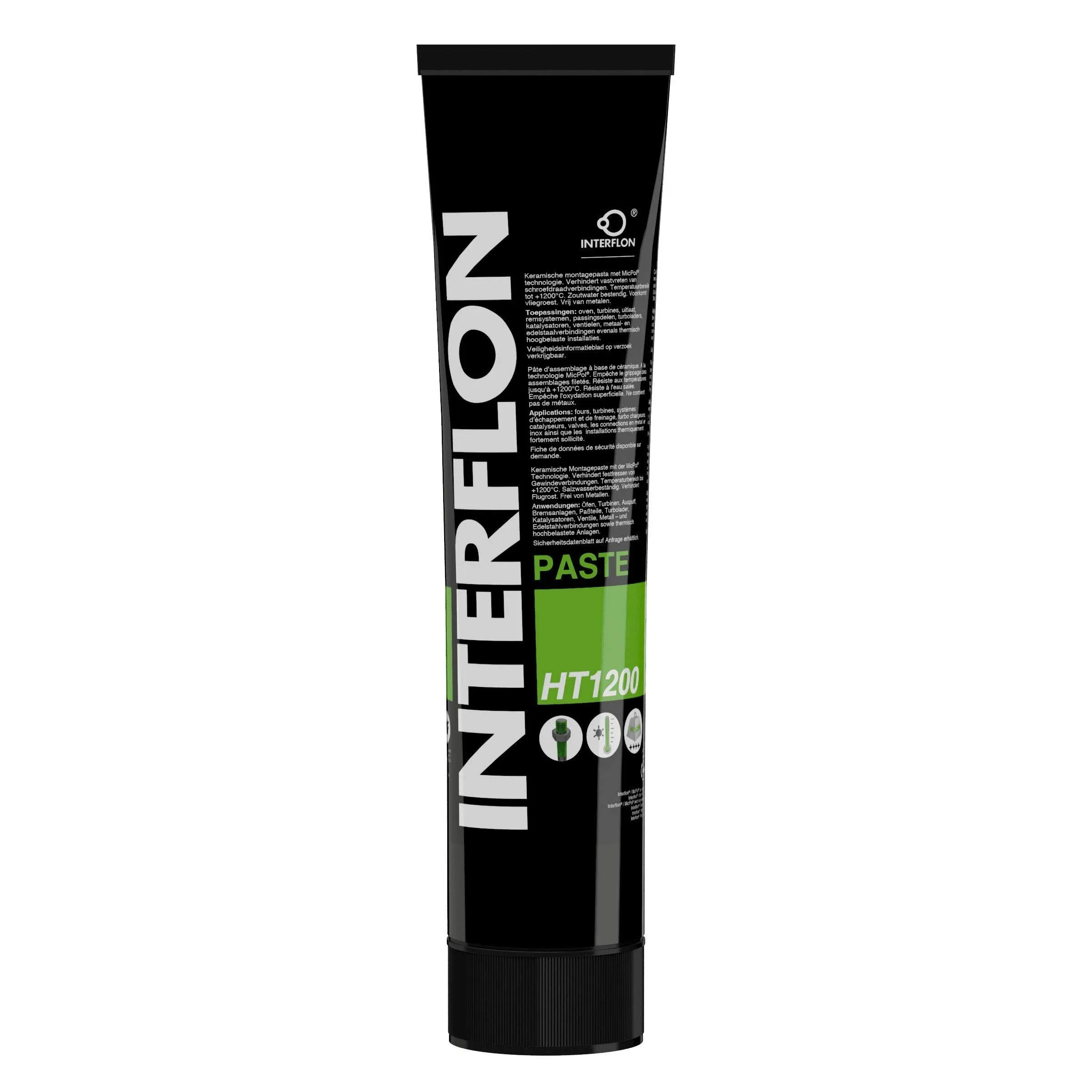 Interflon Paste HT1200 150 ML Tube - High Temperature, Food Grade Anti-Seize Paste/Assembly Grease