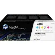 HP 410 Cyan/Magenta/Yellow Standard Yield Toner Cartridge, 3/Pack (CF251AM - VB)