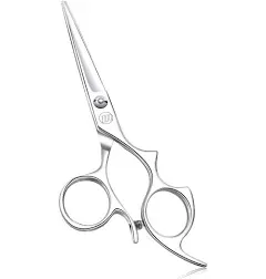 Moontay 6.0" Hair Cutting Shears with Large Finger Holes Professional Barber Stylist