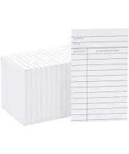 Library Checkout Cards, Due Date Note Cards for Record Keeping (3x5 in, 250 Pack)