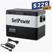 Setpower 37Qt PT35 Dual Zone Portable 12V Compressor Fridge